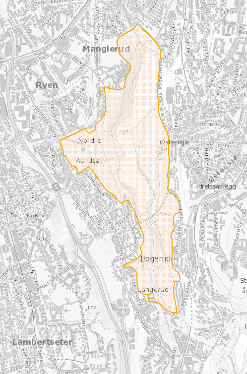 Arealet som Naturbase kaller helhetlig kulturlandskap